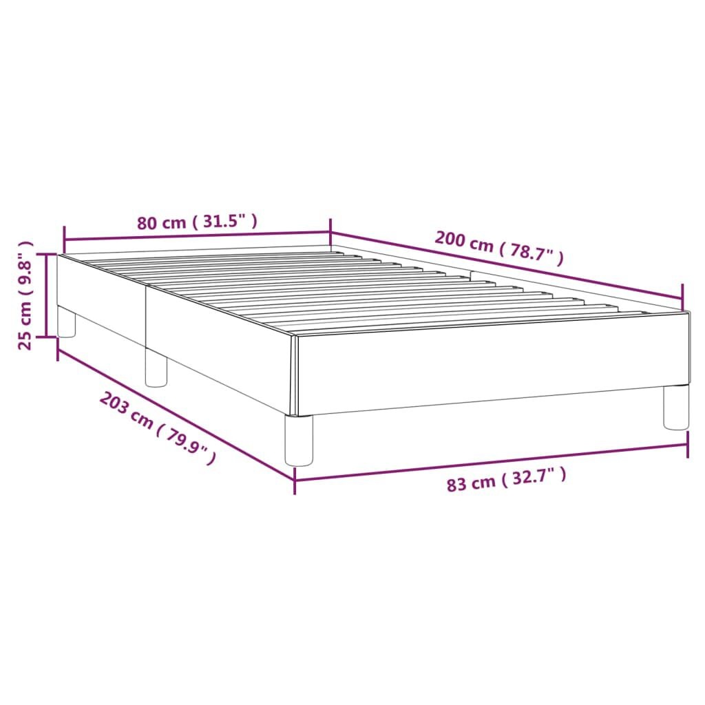 Fluwelen Bedframe 80x200 cm Zwart - 42% Korting!