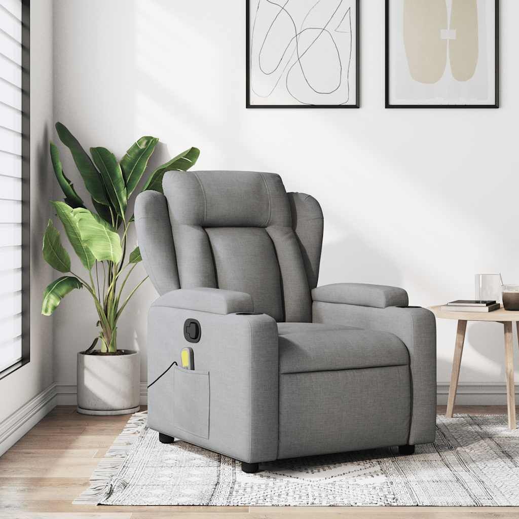 VidaXL Massagestoel Lichtgrijs - 42% Korting!