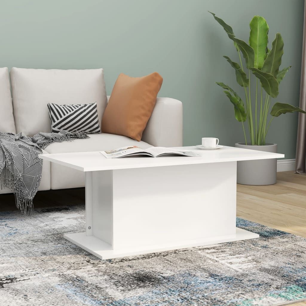 VidaXL Salontafel Wit Hout 102cm - 42% Korting!