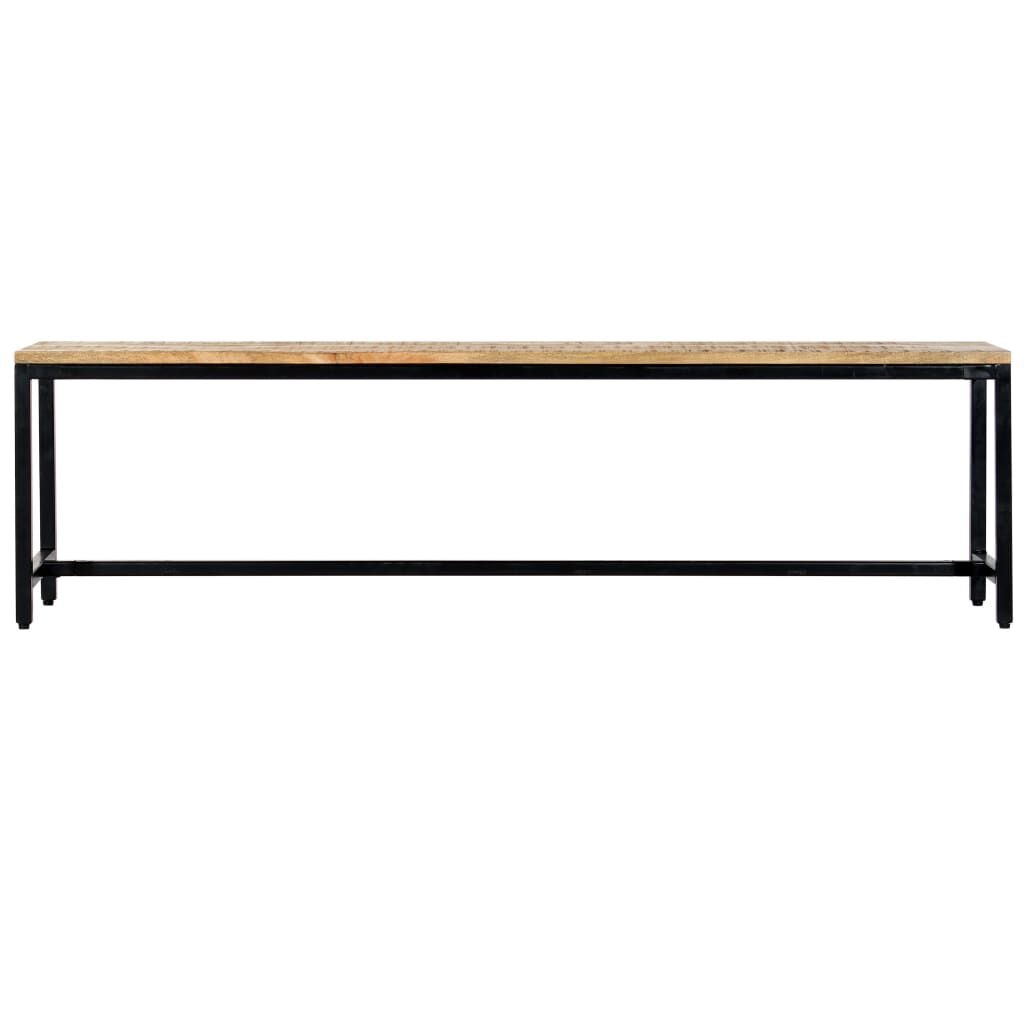 vidaXL Eetbank Mangohout 160cm - 42% Korting! Zo Goed Als Nieuw