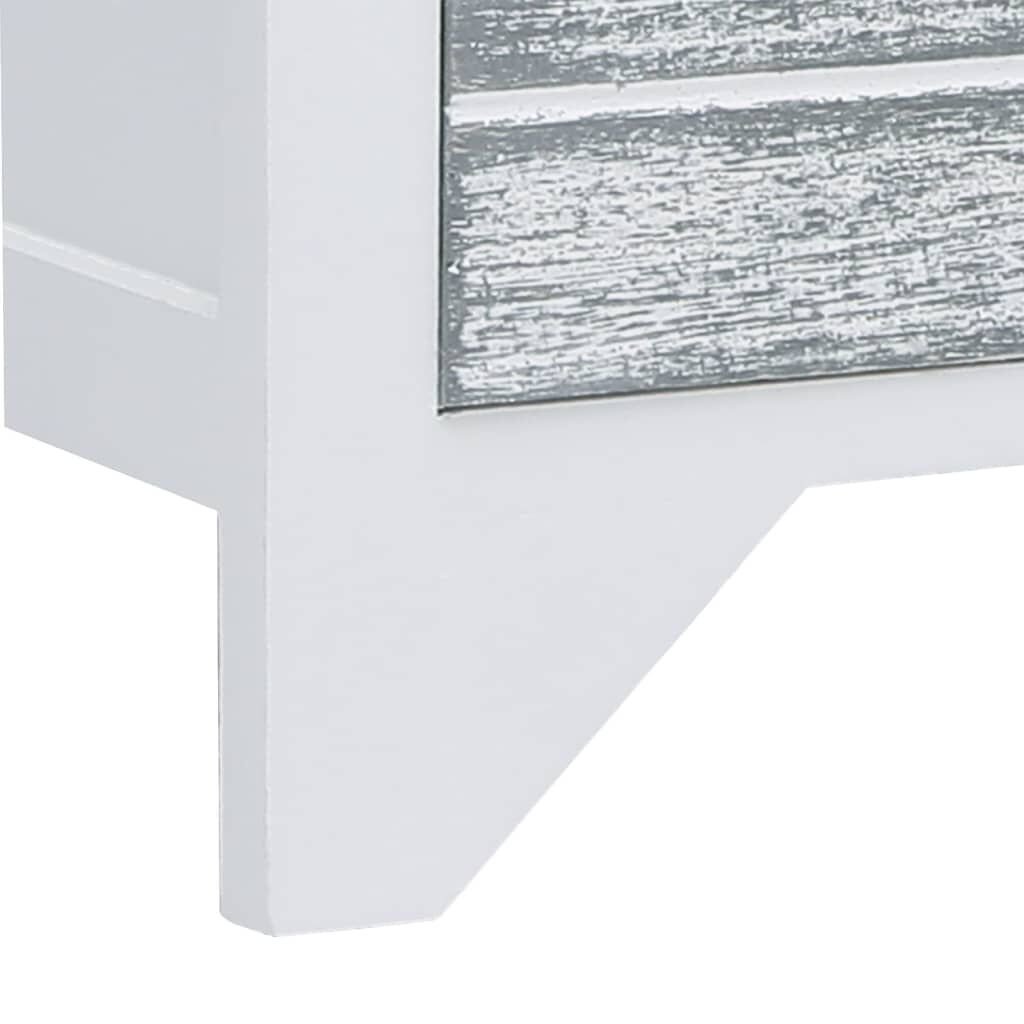 VidaXL TV-meubel Wit/Grijs 108cm - 53% Korting!
