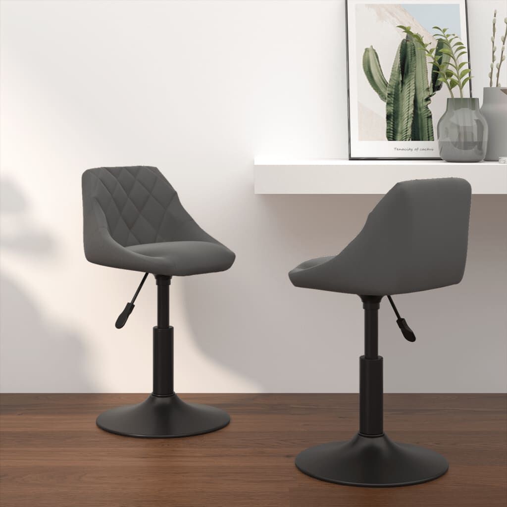 Draaibare Eetkamerstoelen (2x) Grijs - 41% Korting!