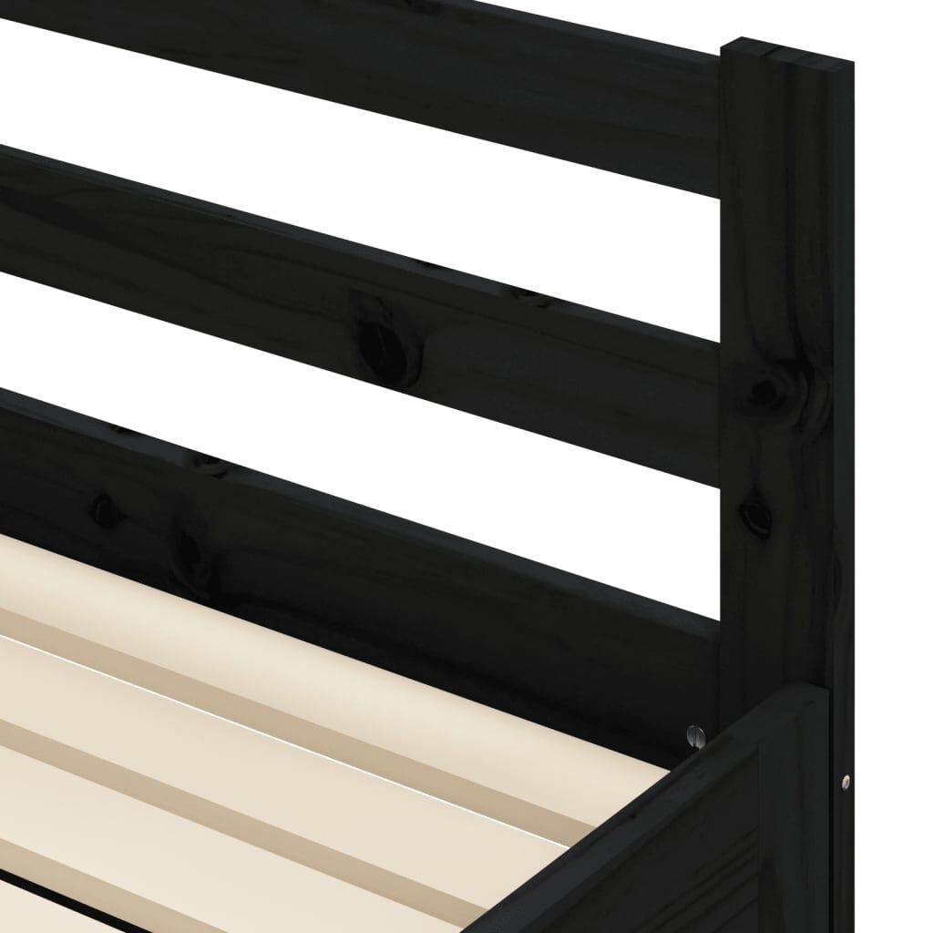 VidaXL Slaapbank met Onderschuifbed Zwart 90x200 - 35% Korting!