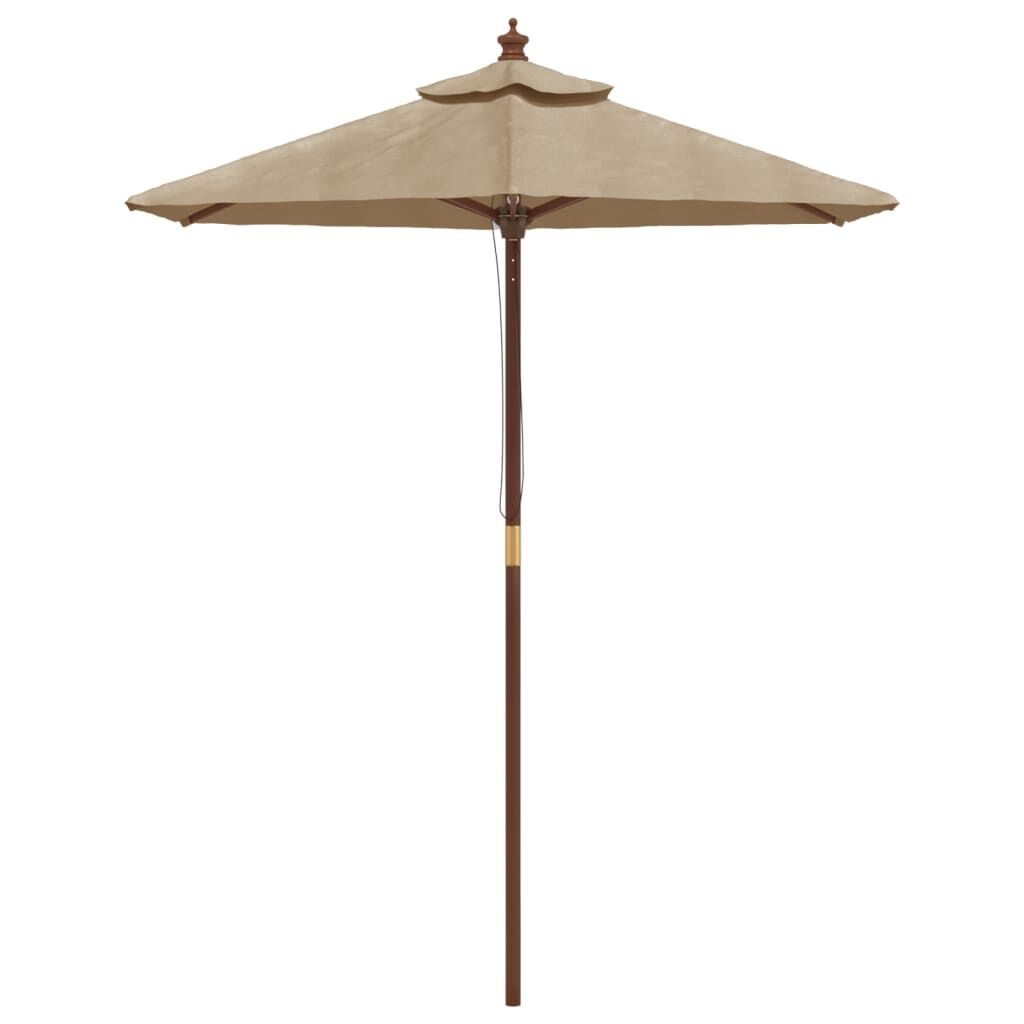 vidaXL Parasol Taupe 196x231cm - 35% Korting!