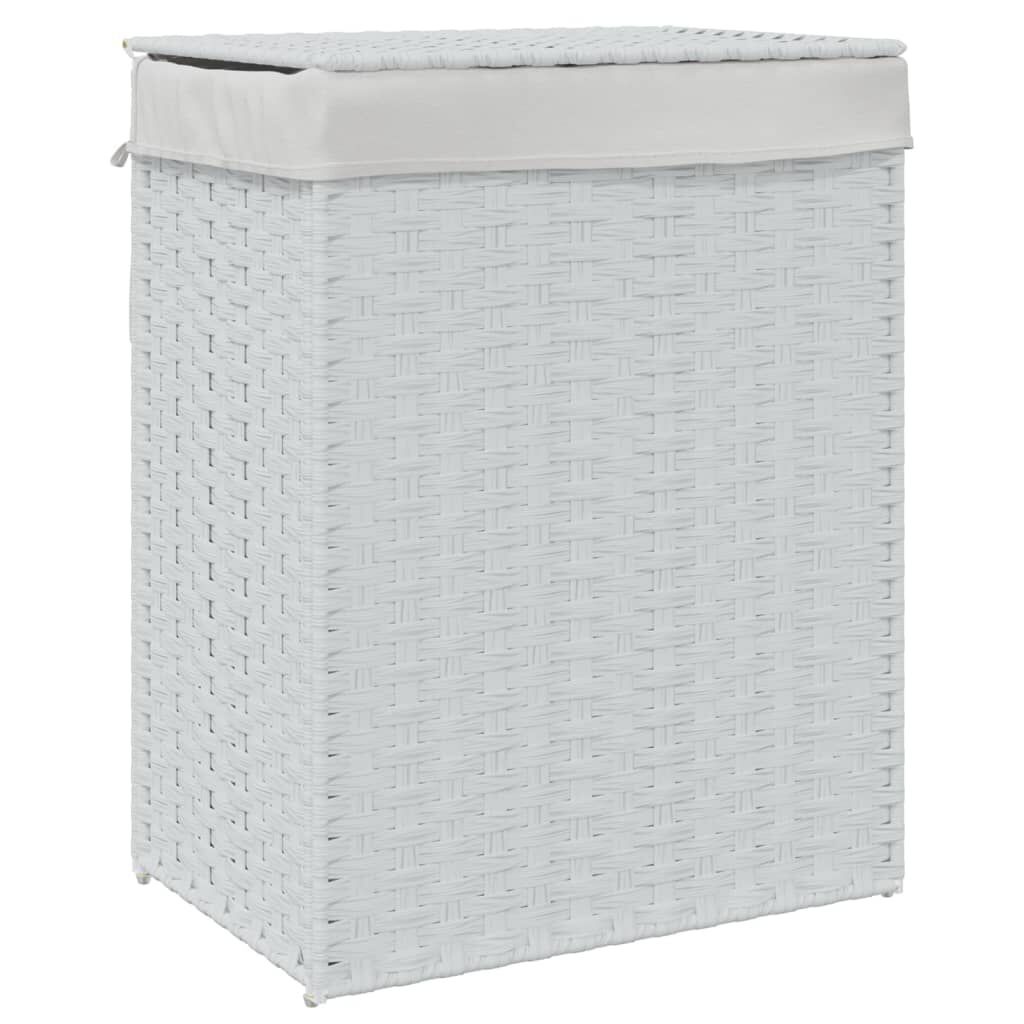 vidaXL Wasmand Wit 46x33x60cm - 47% Korting!