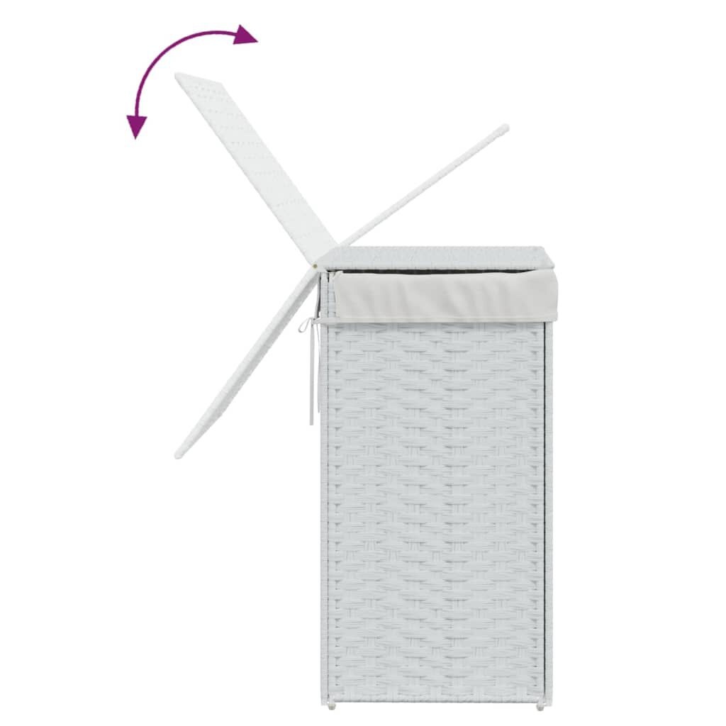 vidaXL Wasmand Wit 46x33x60cm - 47% Korting!