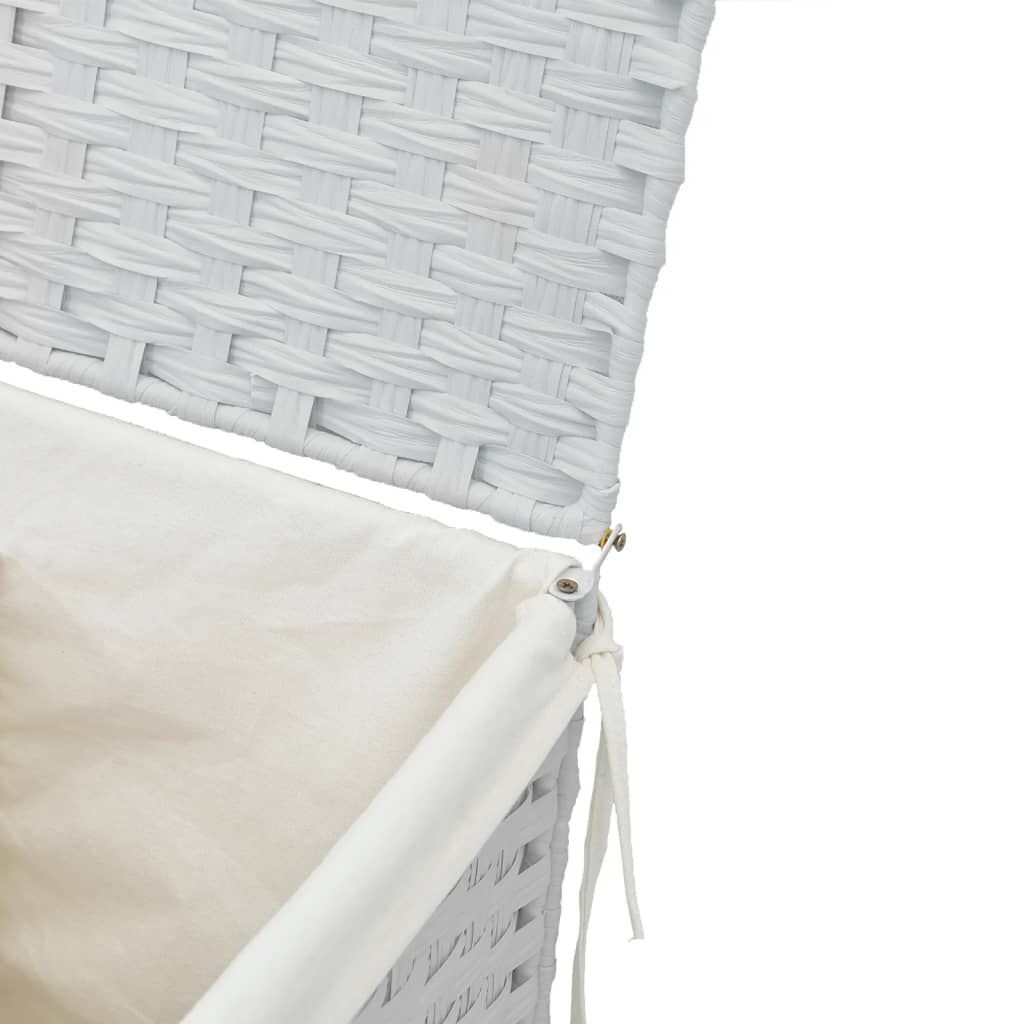 vidaXL Wasmand Wit 46x33x60cm - 47% Korting!