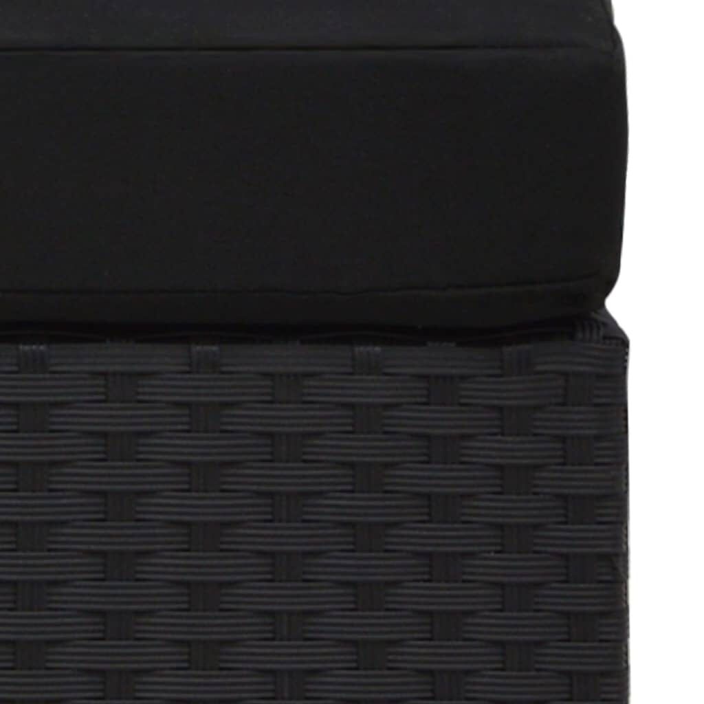 VidaXL Tweezits Rattan Hoekbank Zwart - 41% Korting!