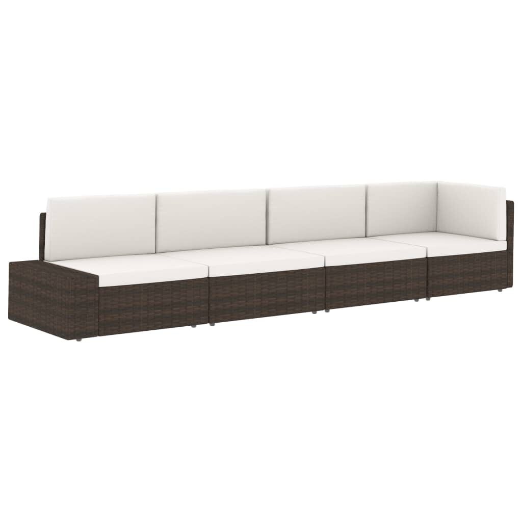 VidaXL Tweezits Rattan Hoekbank Zwart - 41% Korting!