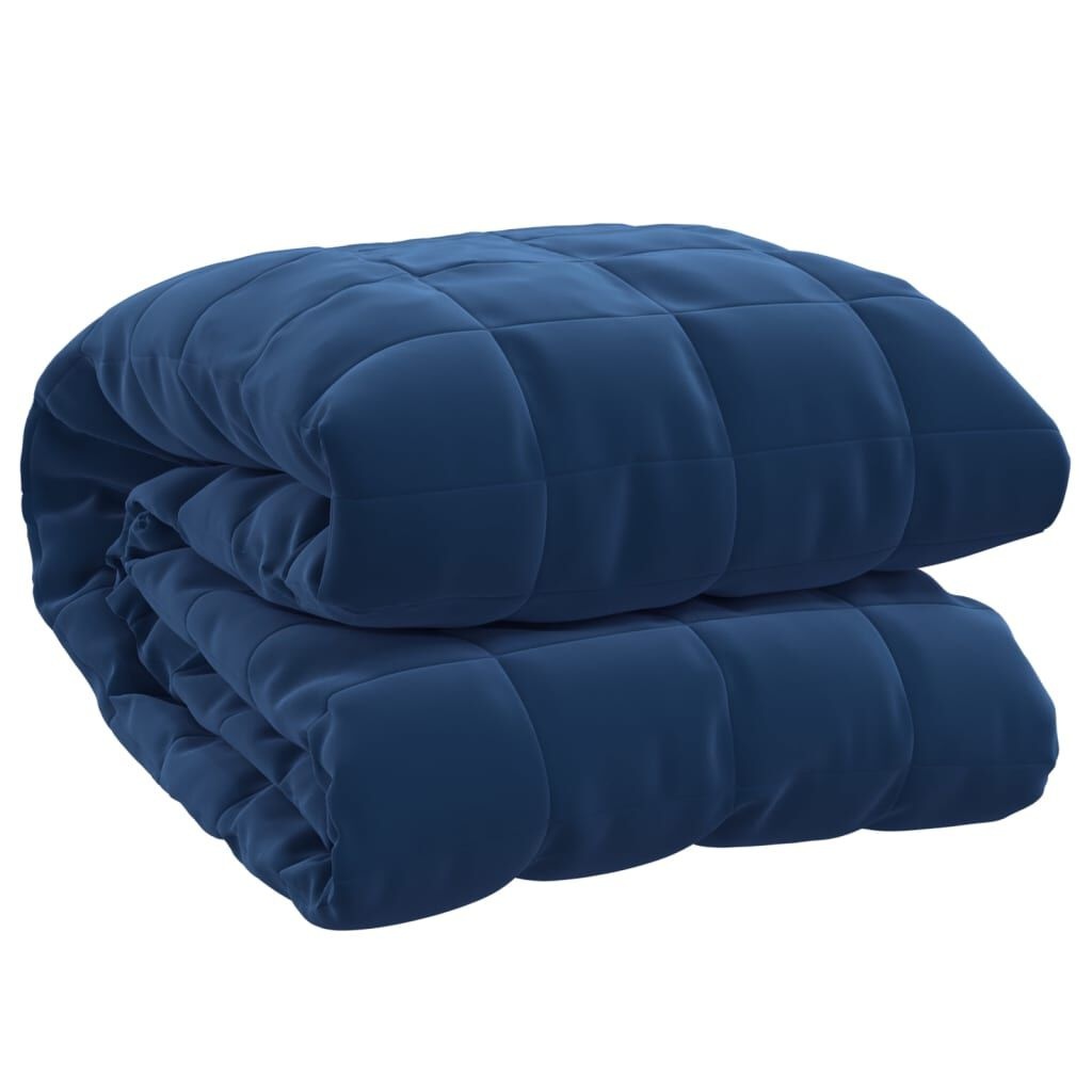 vidaXL Verzwaringsdeken Blauw 155x220cm, 7kg - 47% Korting!