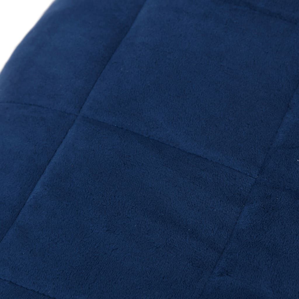 vidaXL Verzwaringsdeken Blauw 155x220cm, 7kg - 47% Korting!