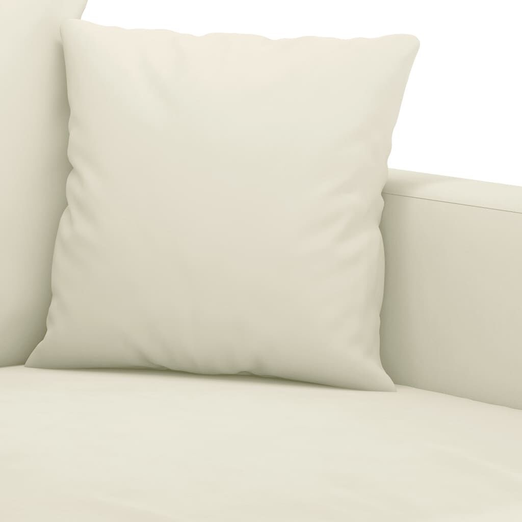VidaXL Crème Fluweel Bank - 2-Zits, 120cm - 47% Korting!