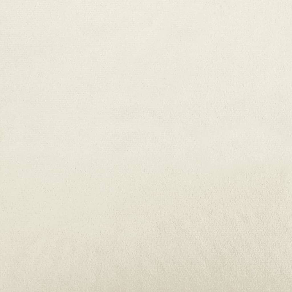 VidaXL Crème Fluweel Bank - 2-Zits, 120cm - 47% Korting!
