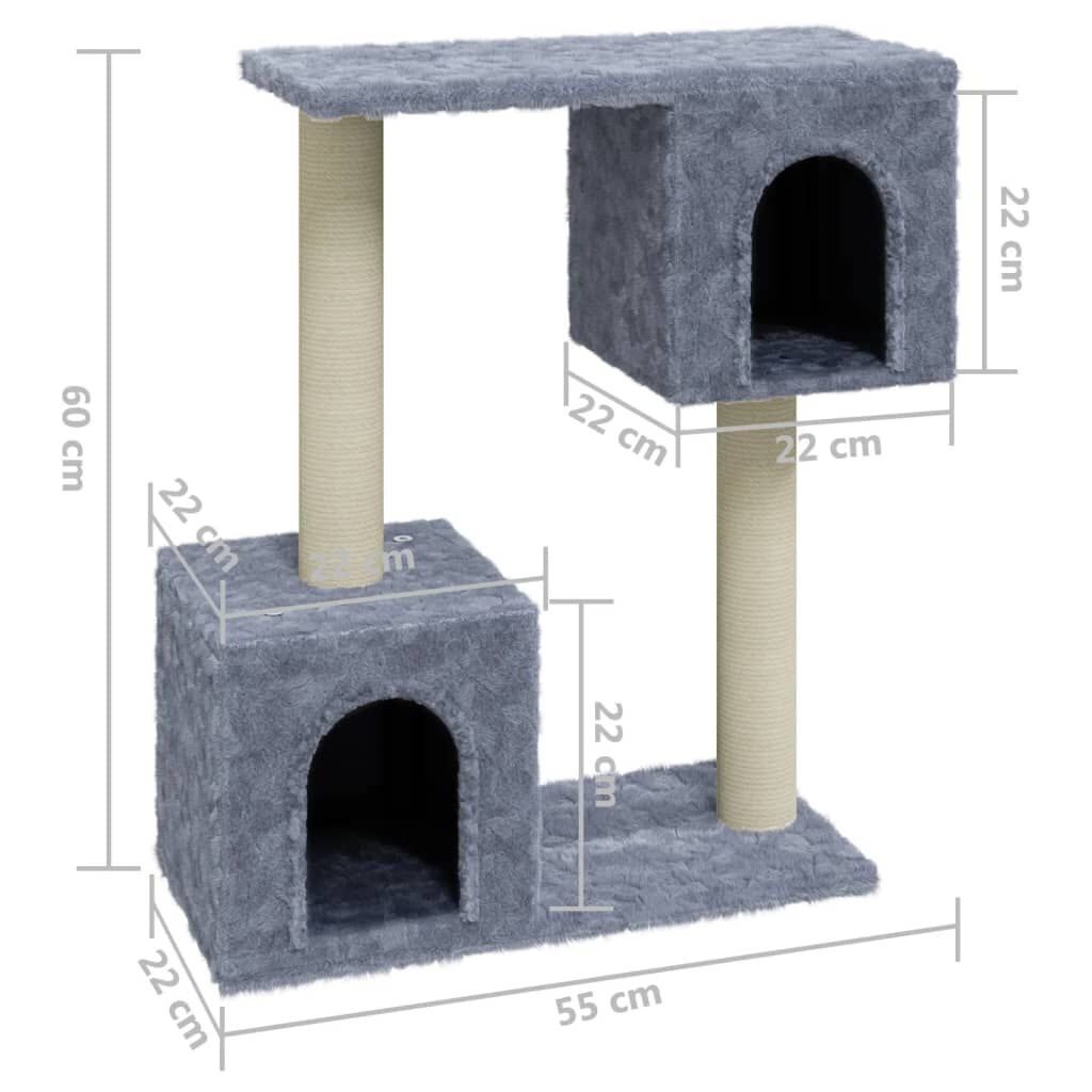 Kattenkrabpaal Lichtgrijs - 60cm - 47% Korting!