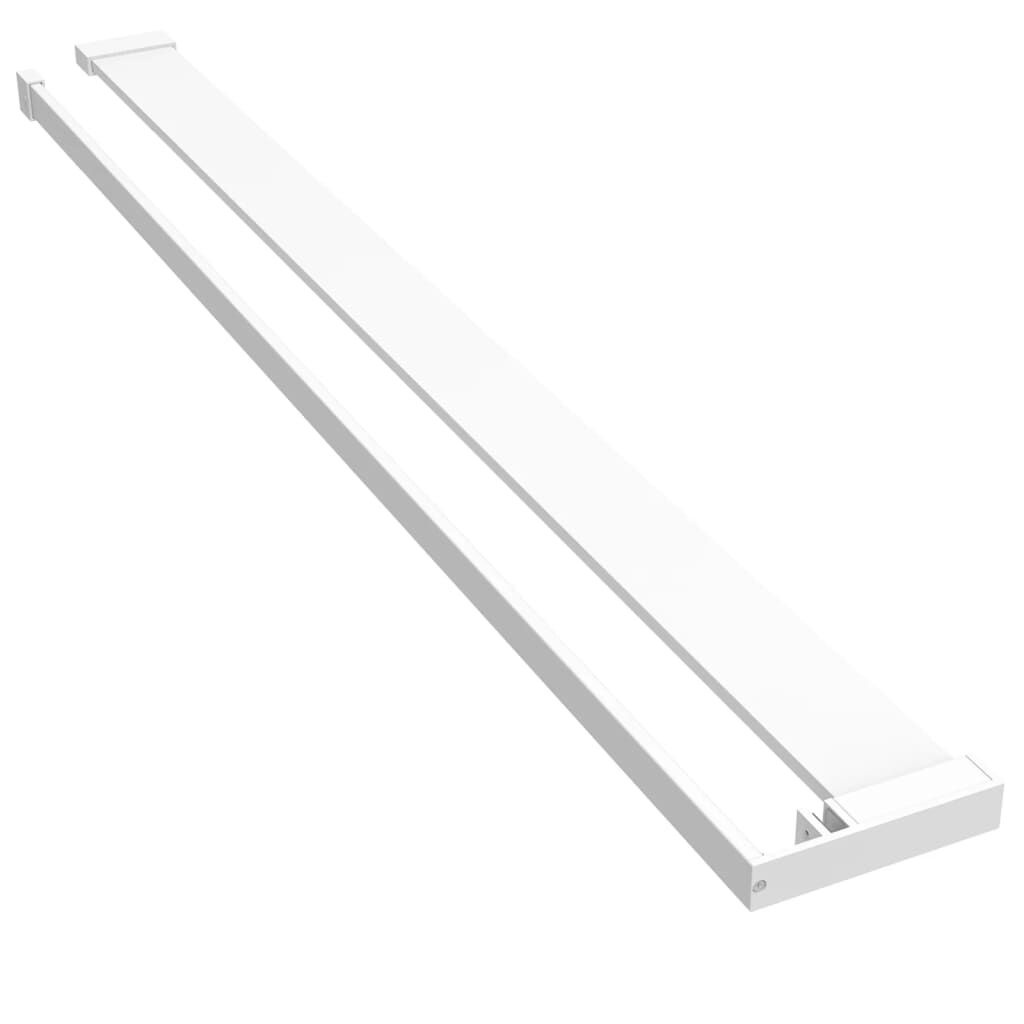 Wandschap Inloopdouche 115cm Wit - 35% Korting!
