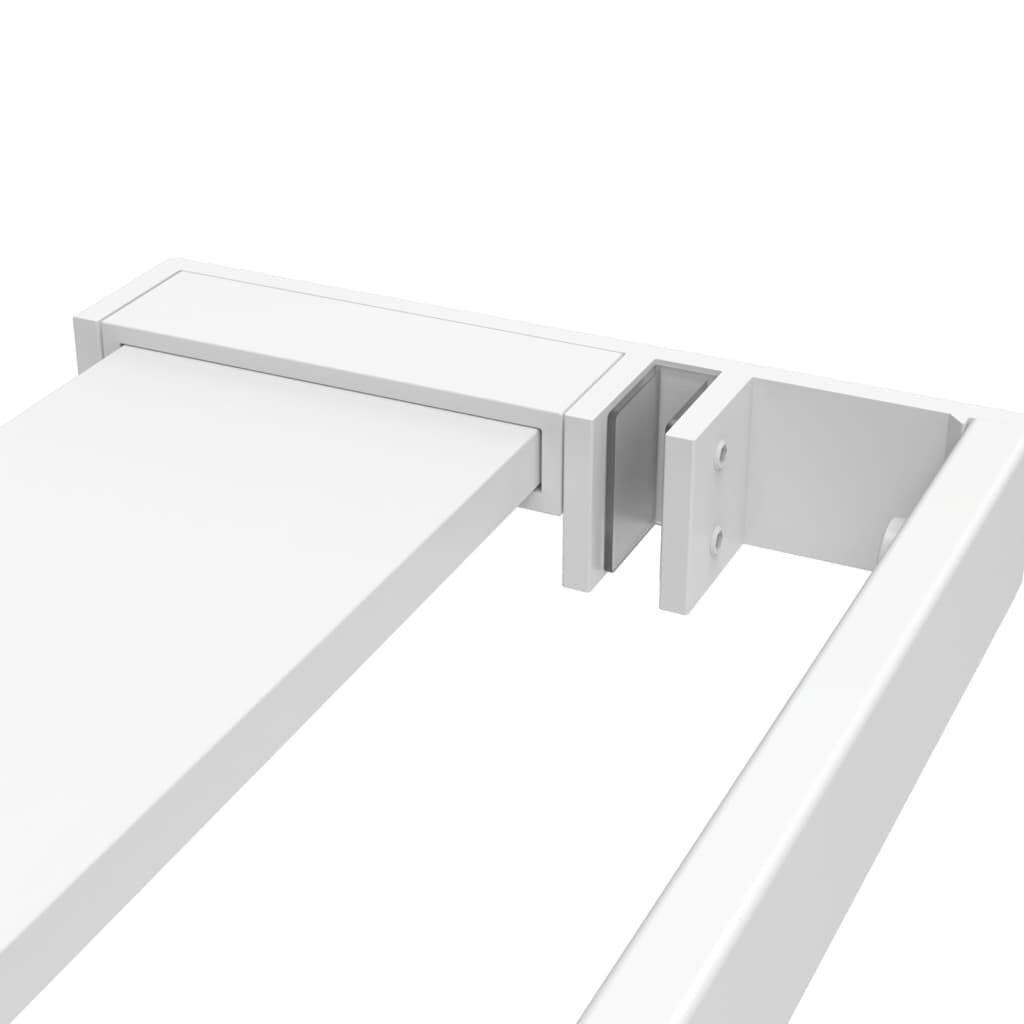 Wandschap Inloopdouche 115cm Wit - 35% Korting!