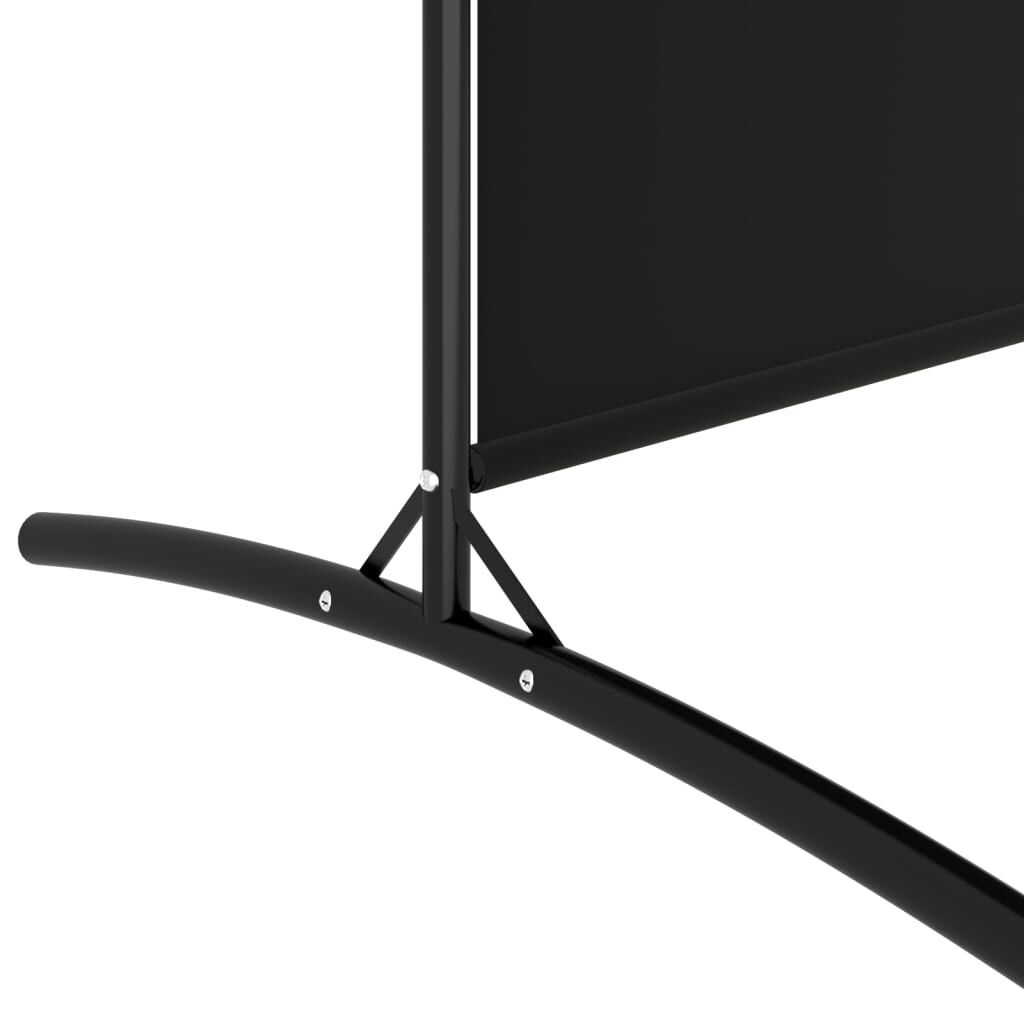 Kamerscherm 6 Panelen Zwart 520cm - 35% Korting!