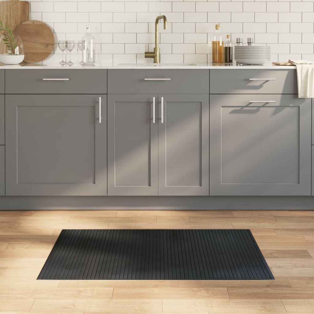 Bamboe Vloerkleed Grijs 60x100cm - 35% Korting!