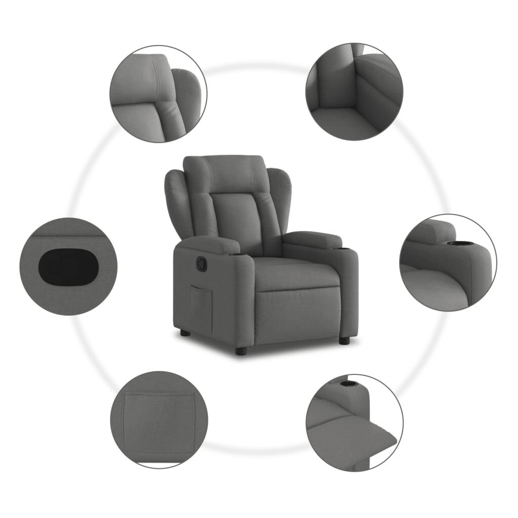 vidaXL Verstelbare Fauteuil Donkergrijs - 41% Korting!