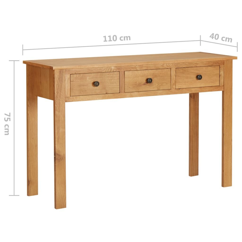 Kaptafel Massief Eikenhout 110cm - 35% Korting!