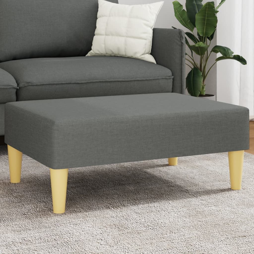 vidaXL Voetenbank Donkergrijs 77x55x31cm - 41% Korting!