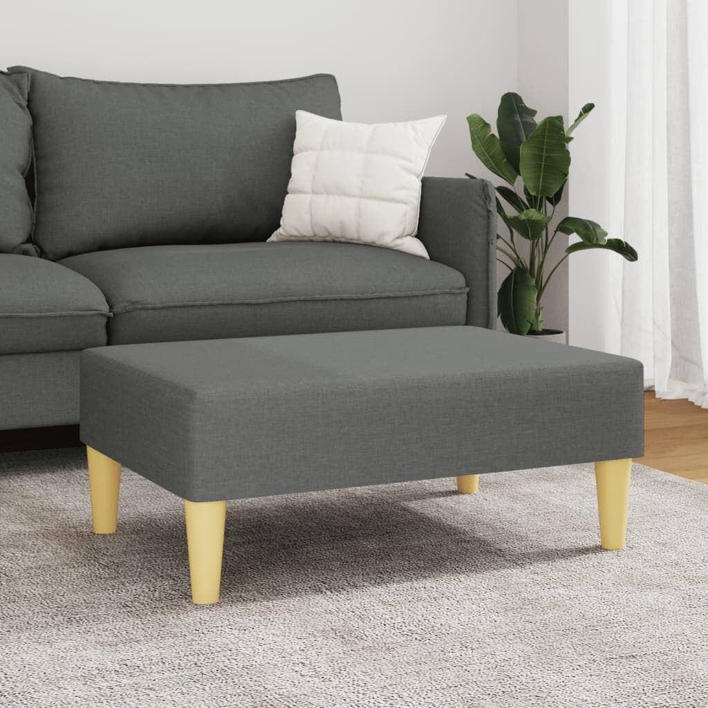 vidaXL Voetenbank Donkergrijs 77x55x31cm - 41% Korting!