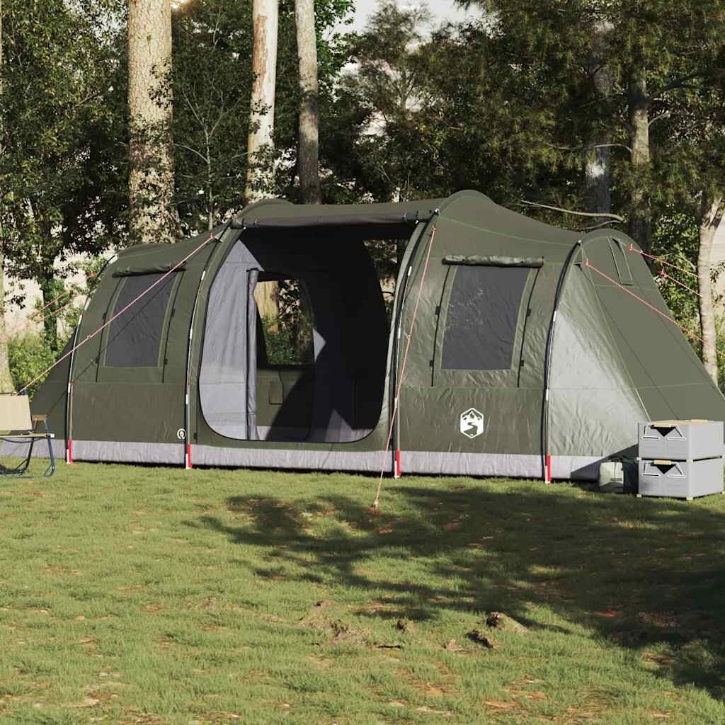 vidaXL Tunneltent 4-persoons Olijfgroen - 35% Korting!