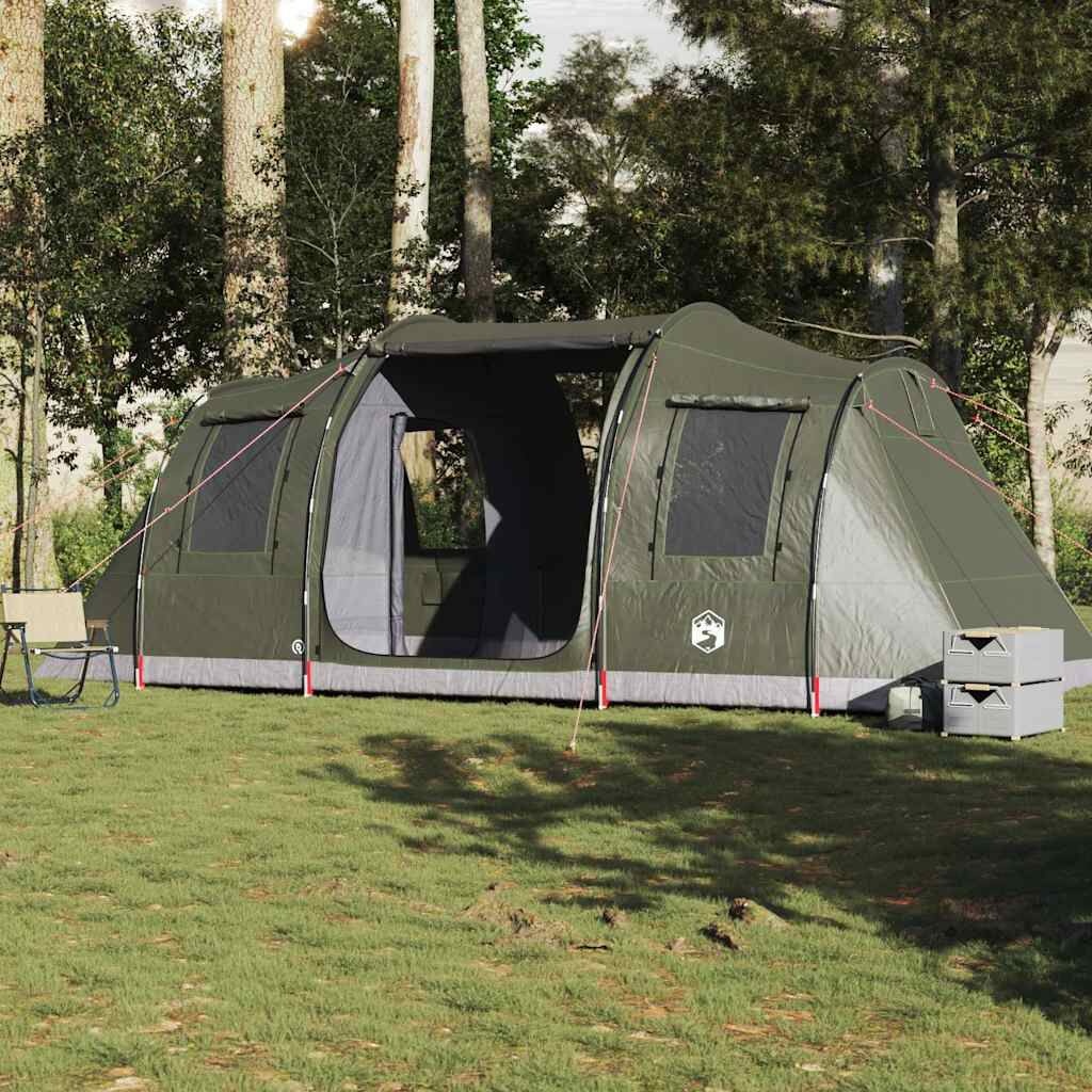 vidaXL Tunneltent 4-persoons Olijfgroen - 35% Korting!