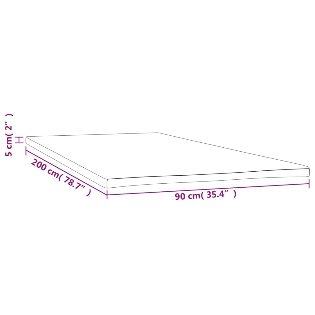 vidaXL Dekmatras 90x200 - Topcomfort! 35% Korting