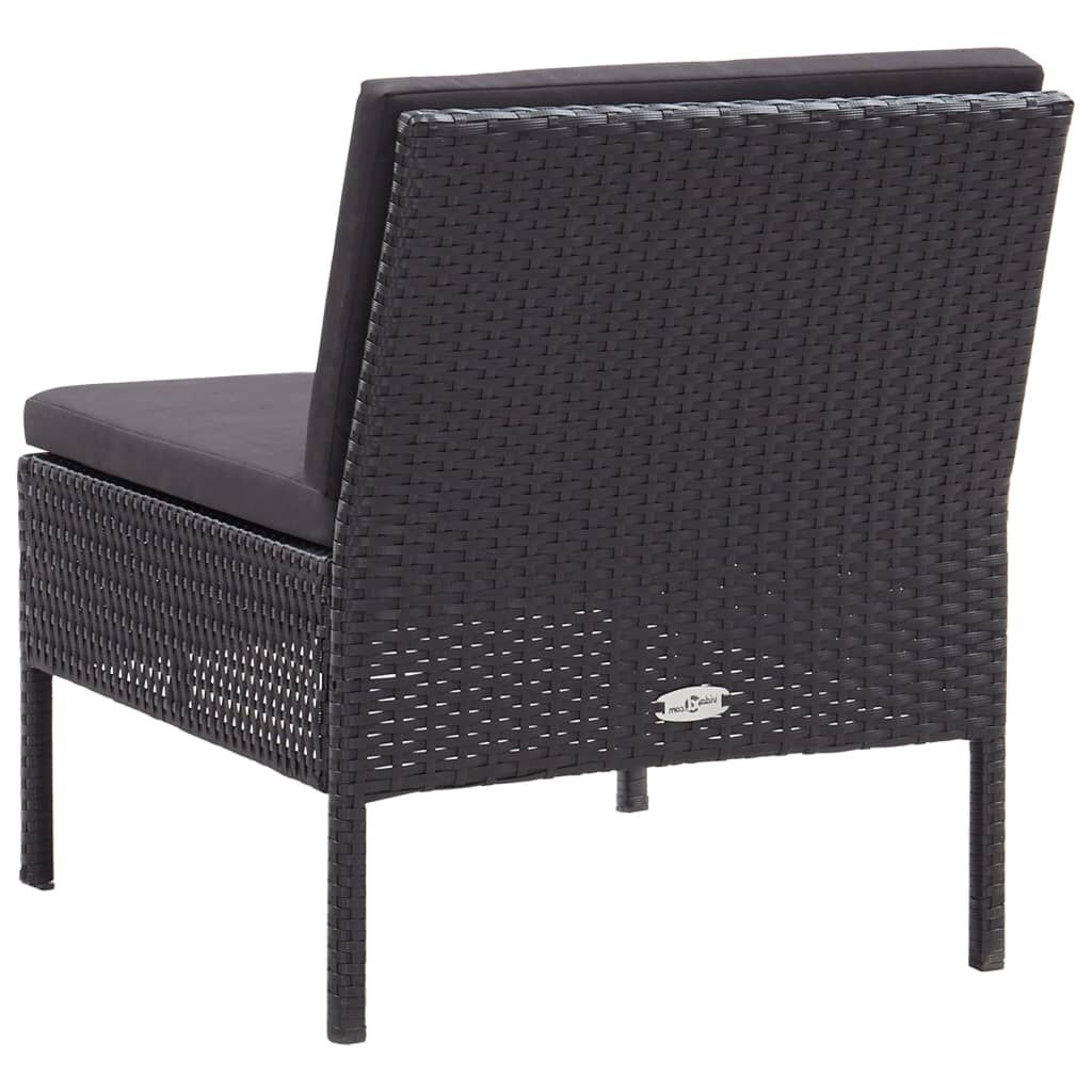 VidaXL Loungeset 3-delig Zwart -35% Korting!