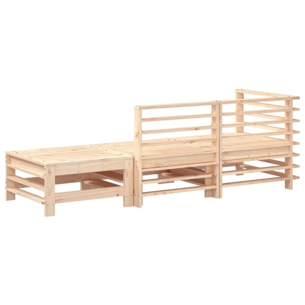 vidaXL Loungeset Grenenhout 3-delig -35%!