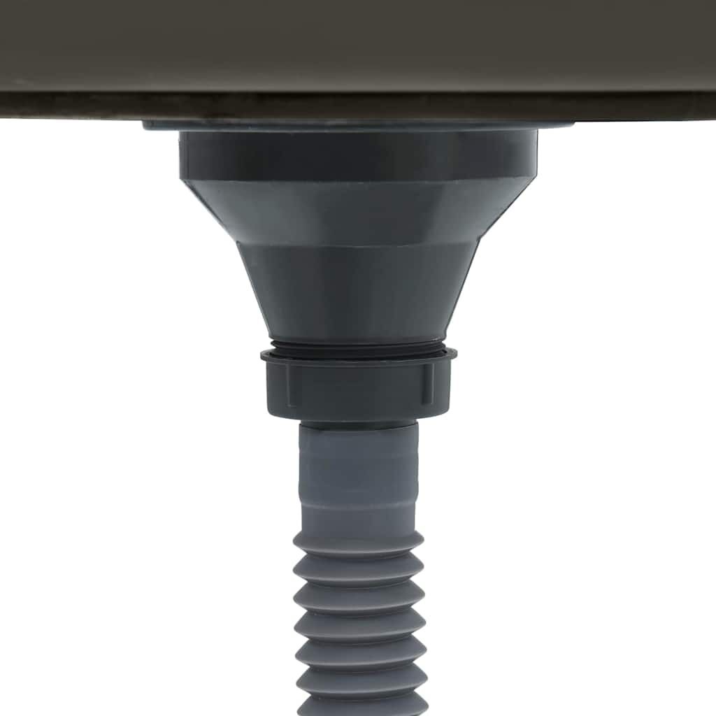 vidaXL Handgemaakte Spoelbak Zwart RVS - 42% Korting!
