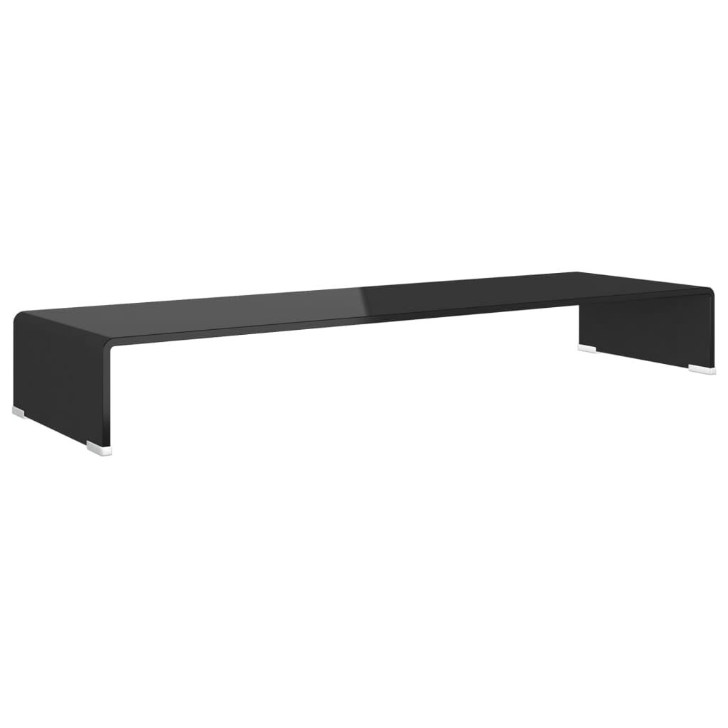 VidaXL TV-Meubel Zwart Glas 100cm - 53% Korting!
