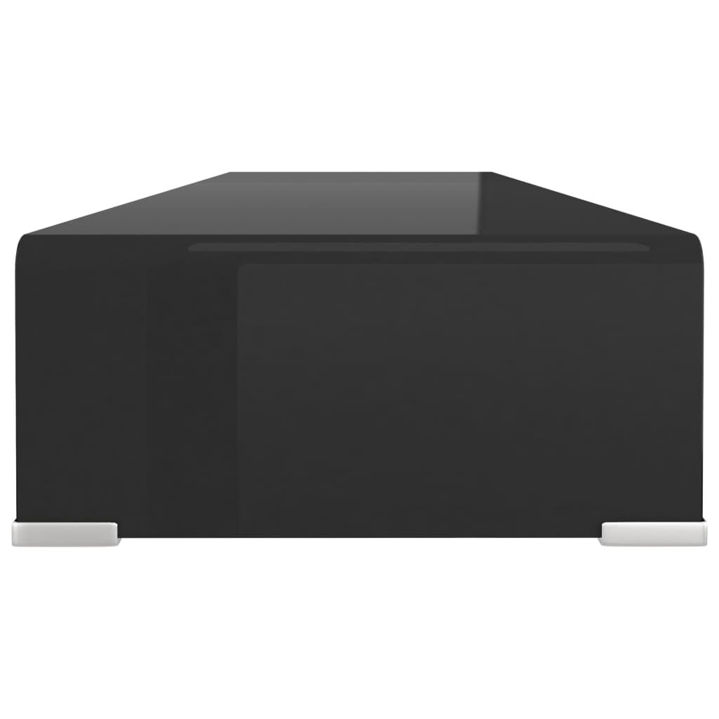 VidaXL TV-Meubel Zwart Glas 100cm - 53% Korting!