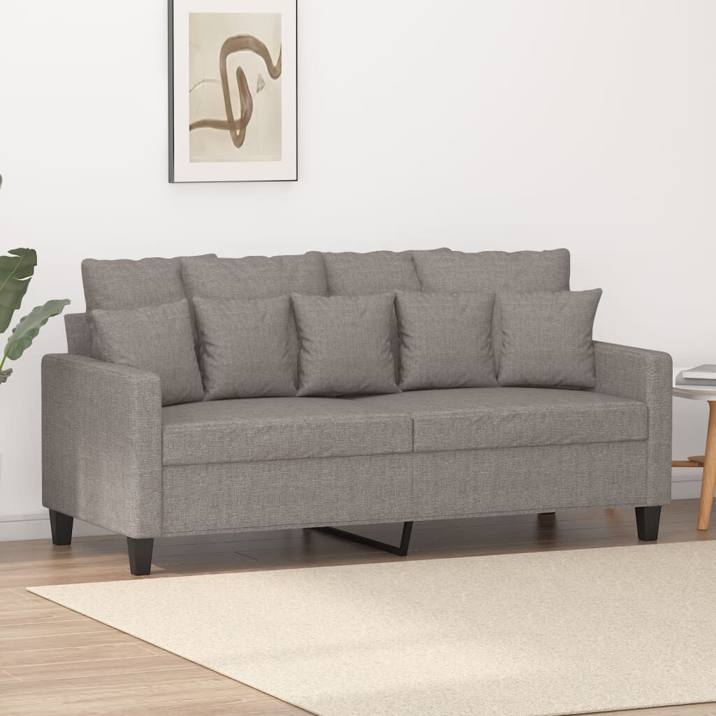 VidaXL Tweezitsbank Taupe - 140cm - 42% Korting!