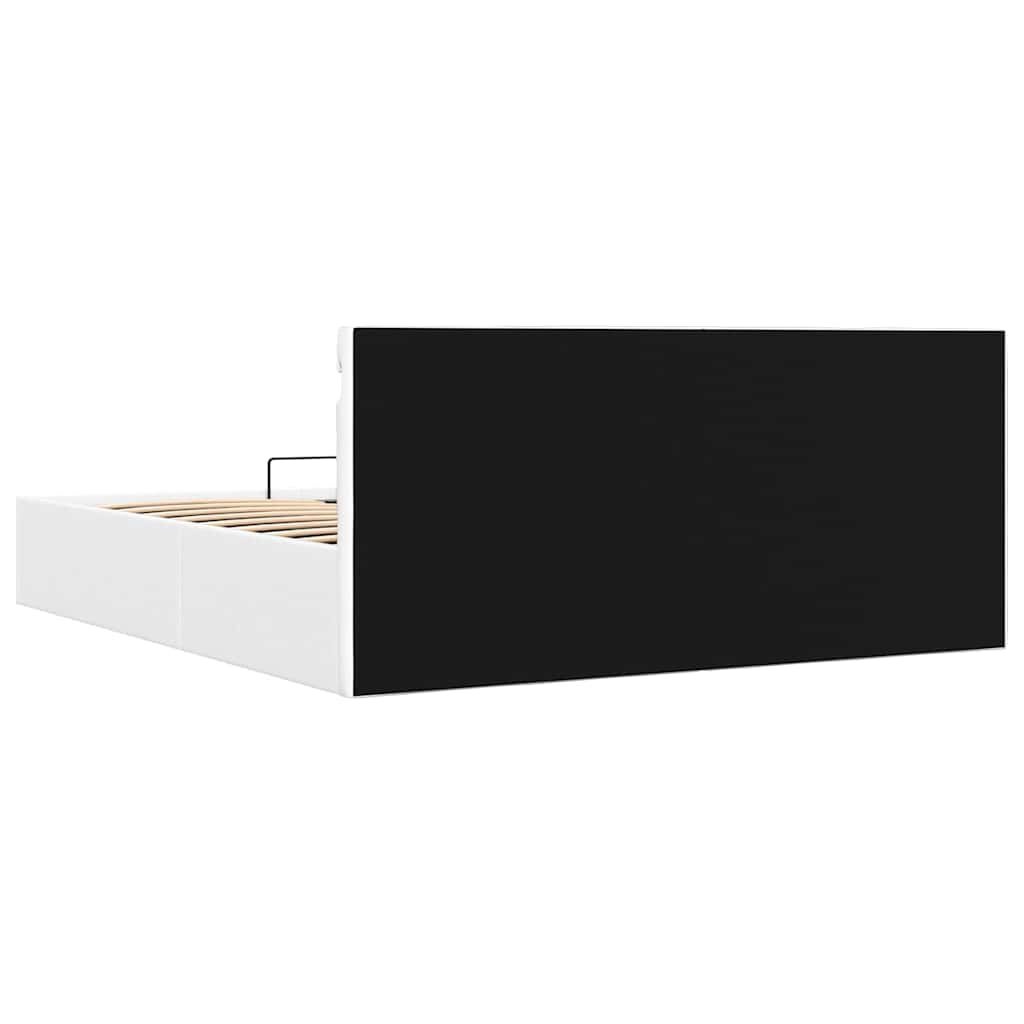 vidaXL LED Bed 160x200 Wit Kunstleer - Incl. Opslag - 35% Korting!