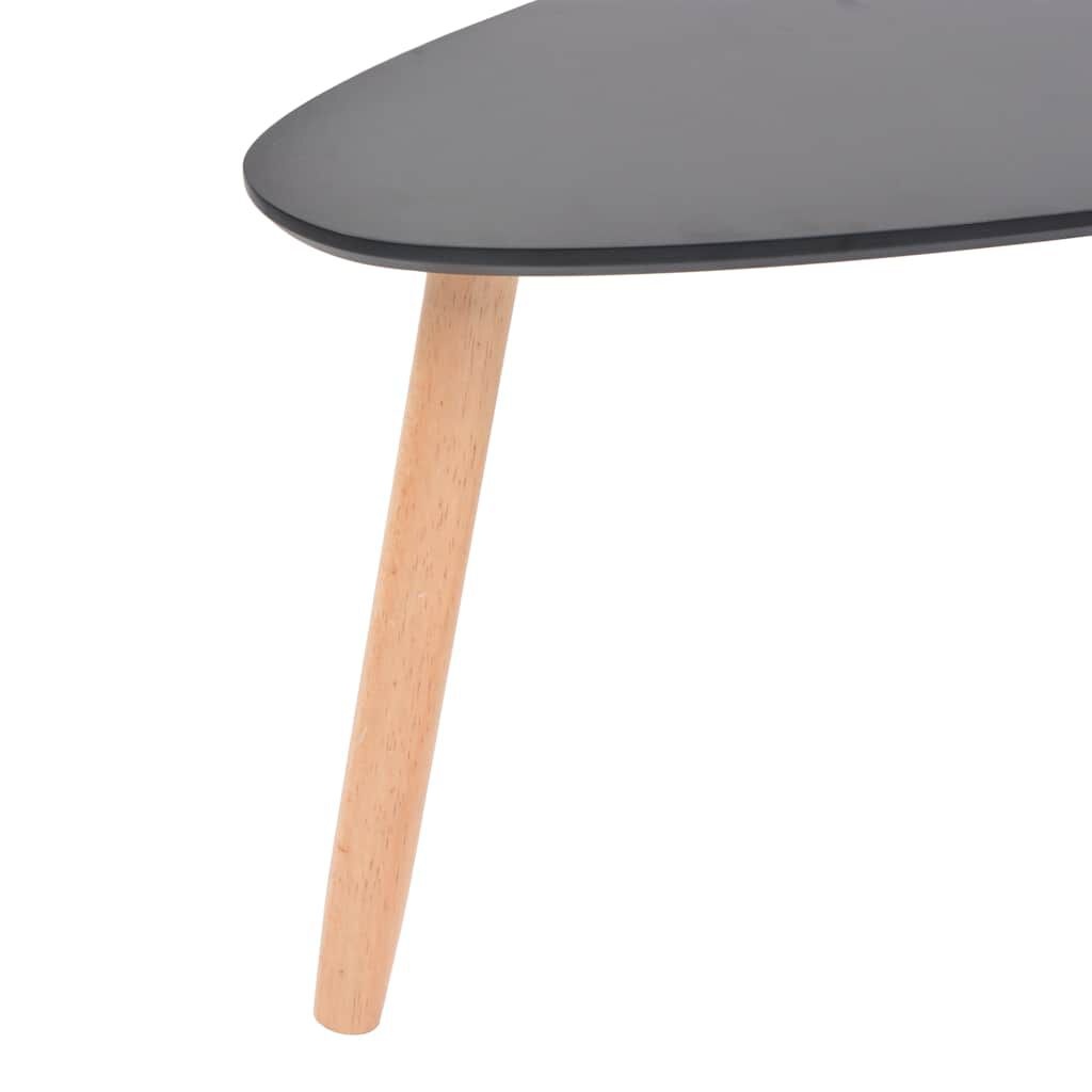 VidaXL Salontafelset Grenenhout Zwart - 57% Korting!