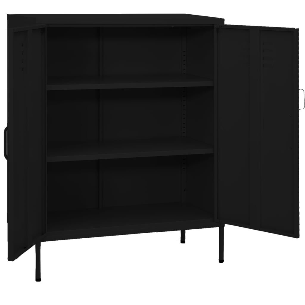 vidaXL Opbergkast Zwart 80cm - 35% Korting! Wees er snel bij!