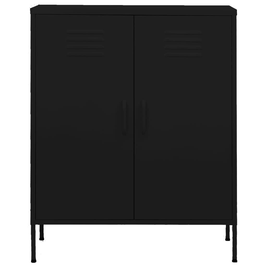 vidaXL Opbergkast Zwart 80cm - 35% Korting! Wees er snel bij!