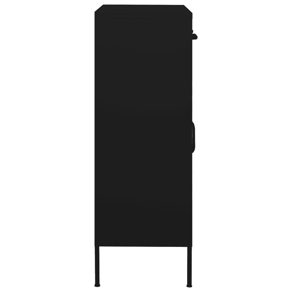 vidaXL Opbergkast Zwart 80cm - 35% Korting! Wees er snel bij!