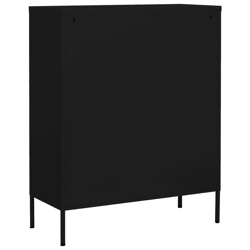 vidaXL Opbergkast Zwart 80cm - 35% Korting! Wees er snel bij!