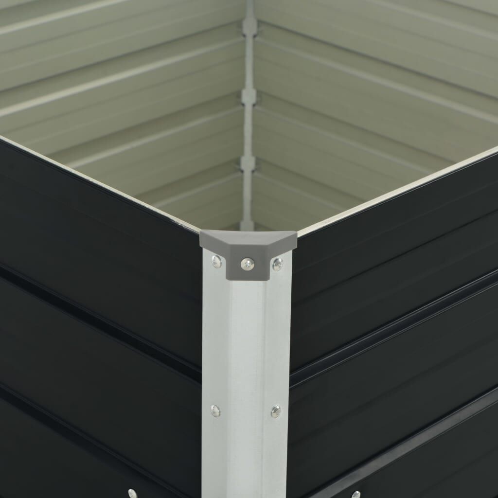 VidaXL Verhoogde Plantenbak 100x100cm Antraciet - 42% Korting!