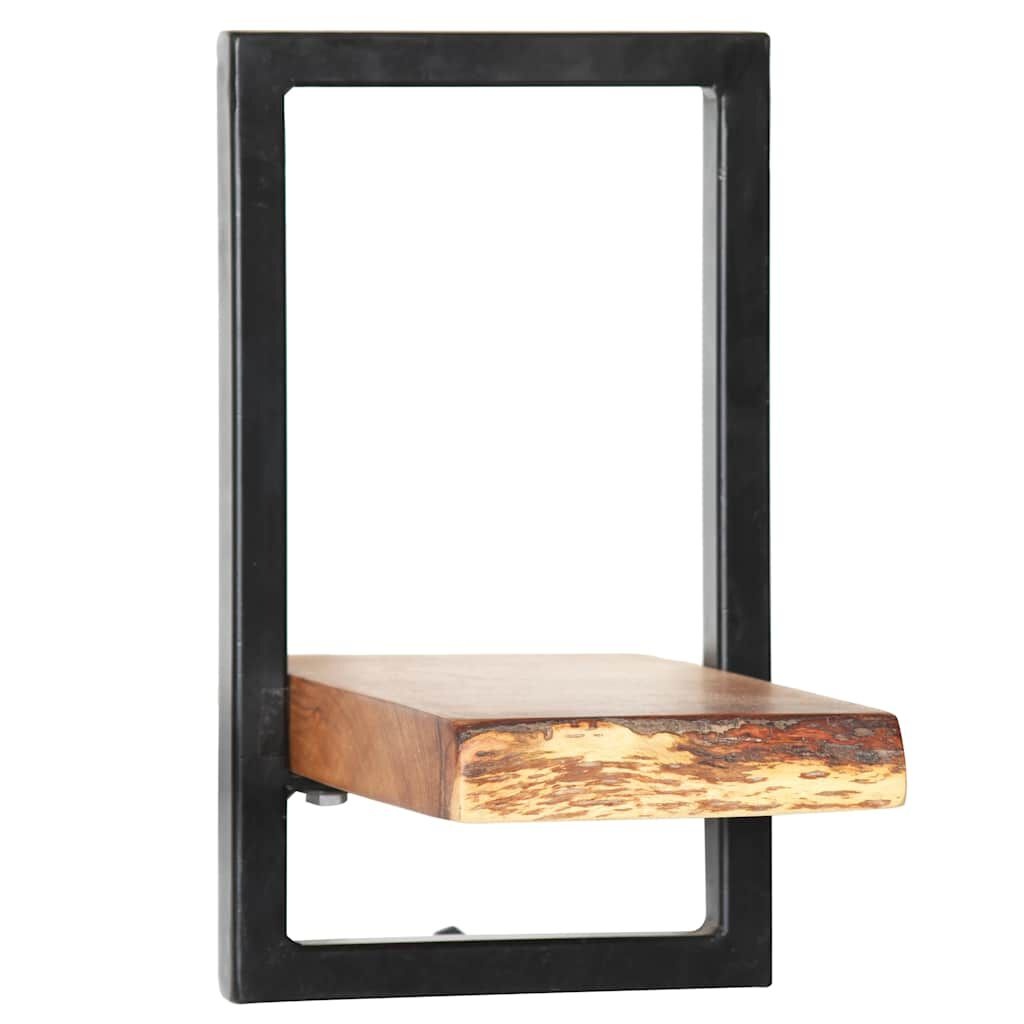 vidaXL Wandschappenset Acaciahout & Staal - 5-delig - 35% Korting!