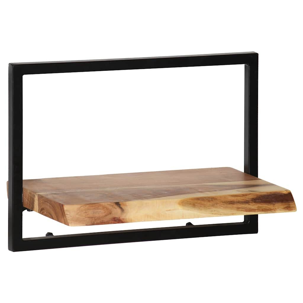 vidaXL Wandschappenset Acaciahout & Staal - 5-delig - 35% Korting!