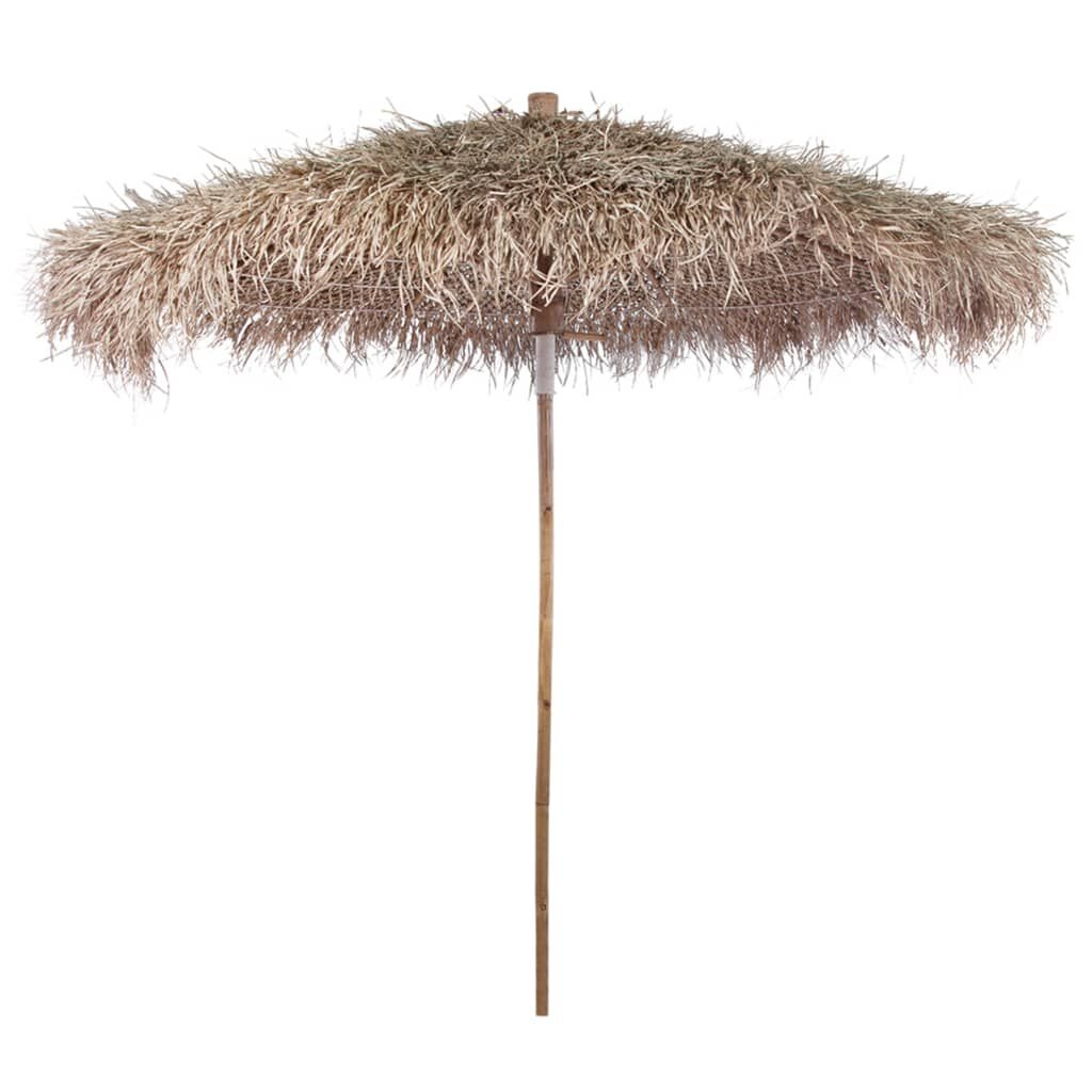 Bamboe Parasol Ø270cm - Bananenblad Dak - 35% Korting!