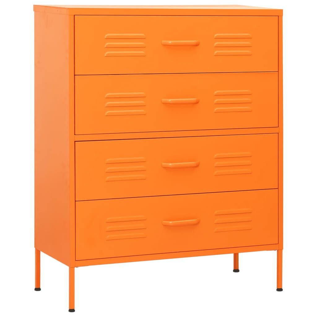 vidaXL Ladekast Staal Oranje 80cm - 35% Korting!