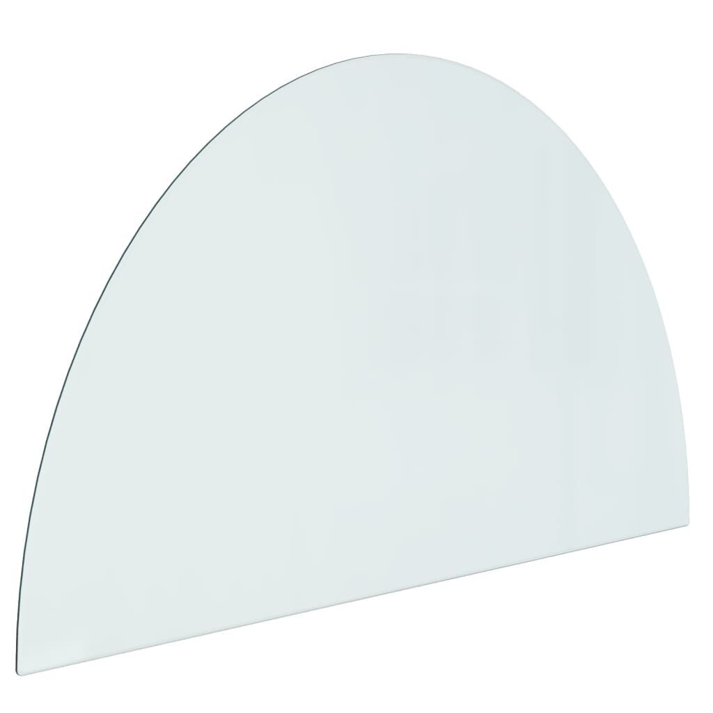 vidaXL Halfronde Glasplaat Open Haard 100x60cm - 47% Korting!