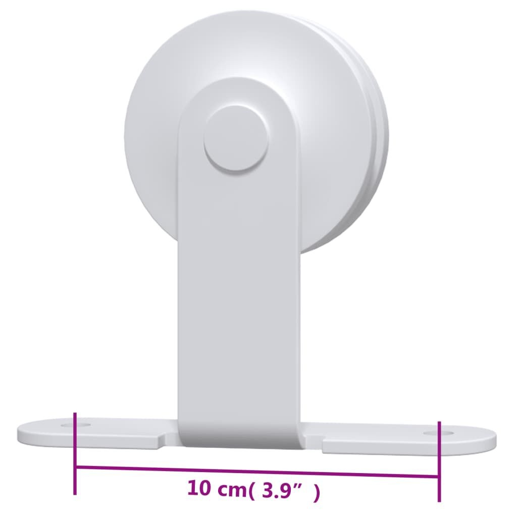 vidaXL Schuifdeur Beslagset 183cm Wit -35%!