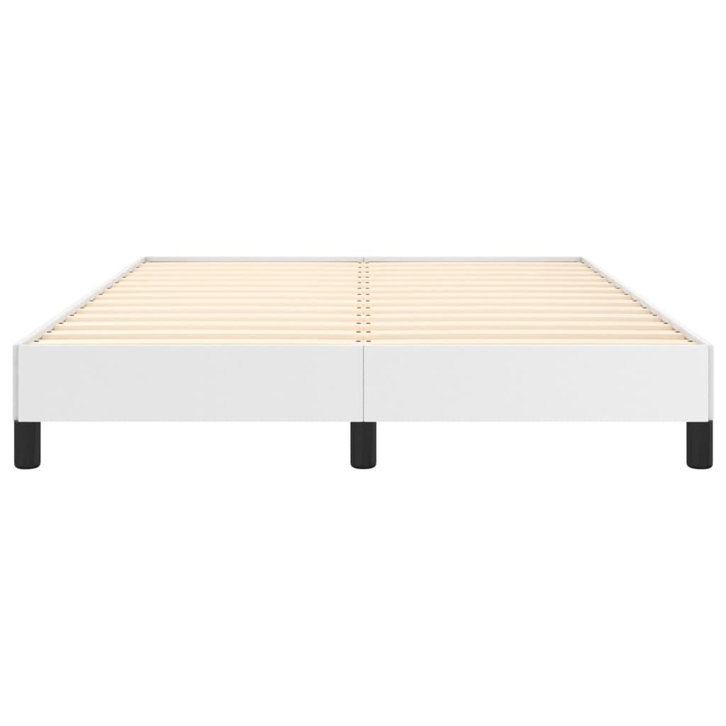 vidaXL Bedframe Wit Kunstleer 140x190 - 35% Korting!
