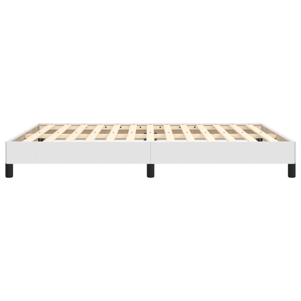 vidaXL Bedframe Wit Kunstleer 140x190 - 35% Korting!